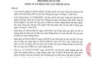 Quyết định của HĐQT thông v/v thông qua kết quả phát hành cổ phiếu để trả cổ tức năm 2015 và phát hành cổ phiếu để tăng vốn cổ phần từ nguồn vốn chủ sở hữu; Đăng ký bổ sung cổ phiếu...