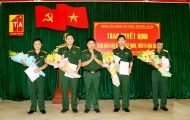 Công ty CPXL Thành An 96 tổ chức Công bố Quyết định thăng quân hàm sĩ quan cấp Trung, Thiếu tá và Hội nghị giao ban sản xuất tháng 6 năm 2020.