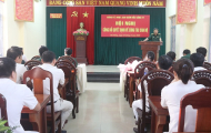 Công ty CPXL Thành An 96 tổ chức Hội nghị công bố các quyết định cán bộ.
