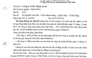 Thông báo ký hợp đồng kiểm toán báo cáo tài chính năm 2015 với CPA VIET NAM