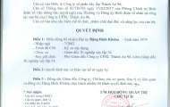 Quyết định V/v Điều động và bổ nhiệm cán bộ